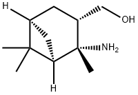 (1R,2R,3S,5R)-(2-AMINO-2,6,6-TRIMETHYL-BICYCLO[3.1.1]HEPT-3-YL)-METHANOL 结构式