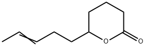 四氢化-6-(3-戊烯基)-2H-吡喃-2-酮 结构式