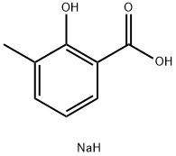 3-甲基水杨酸钠 结构式
