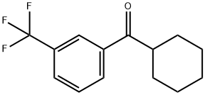 环己基(3-(三氟甲基)苯基)甲酮 结构式