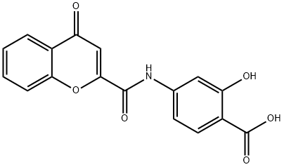 2-(2-formamido-4-oxo-chromen-3-yl)oxybenzoic acid 结构式