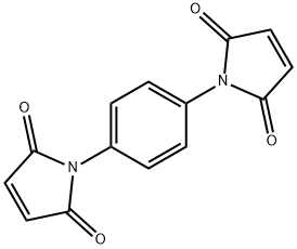 N,N'-(1,4-亚苯基)双马来酰亚胺 结构式
