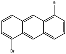 1,5-二溴蒽 结构式