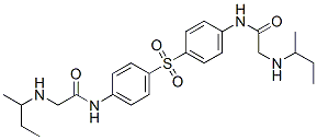 N,N'-[Sulfonylbis(4,1-phenylene)]bis[2-(sec-butylamino)acetamide] 结构式