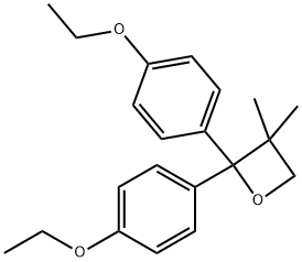 2,2-Bis(4-ethoxyphenyl)-3,3-dimethyloxetane 结构式