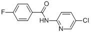 N-(5-CHLORO-2-PYRIDINYL)-4-FLUORO-BENZAMIDE 结构式