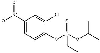 Ethylthiophosphonic acid O-isopropyl O-(2-chloro-4-nitrophenyl) ester 结构式