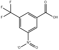 3-硝基-5-(三氟甲基)苯甲酸 结构式