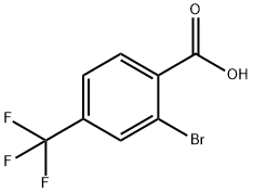 2-溴-4-三氟甲基苯甲酸 结构式