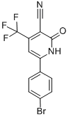 3-氰基-4-三氟甲基-6-(4'-溴苯基)吡啶-2-酮 结构式