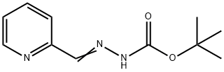 2-(吡啶-2-基亚甲基)肼甲酸叔丁酯 结构式