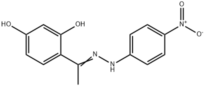 1-(2,4-dihydroxyphenyl)ethanone {4-nitrophenyl}hydrazone 结构式