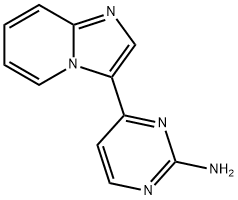 4-(咪唑并[1,2-A]吡啶-3-基)嘧啶-2-胺 结构式