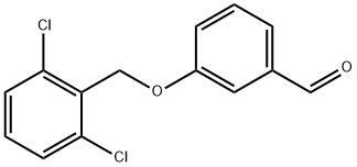 3-(2,6-二氯苄基)氧基苯甲醛 结构式