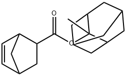 5-降冰片烯-2-羧酸(2-甲基-2-金刚烷基)酯 结构式