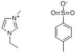 1-乙基-3-甲基咪唑嗡甲苯磺酰酯 结构式