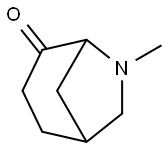 6-Methyl-6-azabicyclo[3.2.1]octan-4-one 结构式