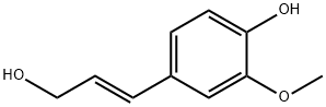 反式-3-(4-羟基-3-甲氧基苯基)-2-丙烯-1-醇 结构式