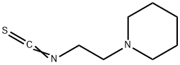 2-(1-哌啶基)乙基异硫代氰酸酯 结构式