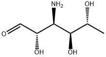 3-Amino-3,6-dideoxy-D-mannose 结构式