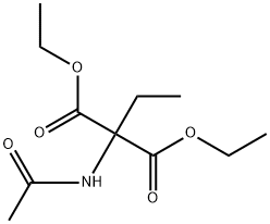 2-乙酰氨基-2-乙基丙二酸二乙酯 结构式