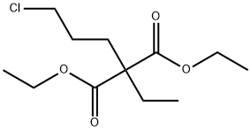 DIETHYL 2-(3-CHLOROPROPYL)-2-ETHYLMALONATE 结构式