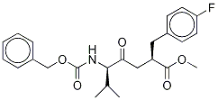 (αR)-α-[(3S)-3-(CarboxybenzylaMino)-4-Methyl-2-oxopentyl]-4-fluoro-benzenepropanoic Acid 结构式