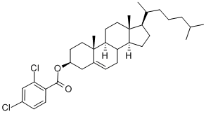 胆甾烯基 2,4-二氯苯甲酸酯 结构式