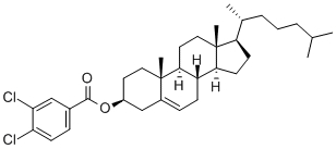 胆甾烯基 3,4-二氯苯甲酸酯 结构式