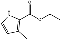 3-甲基-1H-吡咯-2-甲酸乙酯 结构式