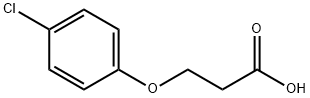 3-(对氯苯氧基)丙酸 结构式