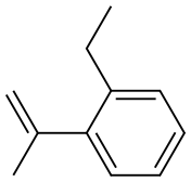 Ethyl(1-methylethenyl)benzene 结构式