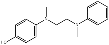 p-[Methyl[2-[methyl(phenyl)amino]ethyl]amino]phenol 结构式