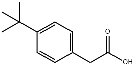 4-叔丁基苯乙酸 结构式