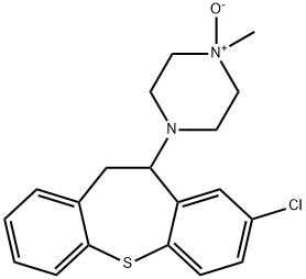 Piperazine, 1-(8-chloro-10,11-dihydrodibenzo(b,f)thiepin-10-yl)-4-meth yl-, 4-oxide 结构式