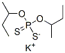 Phosphorodithioic acid, O,O-bis(1-methylpropyl) ester, potassium salt 结构式