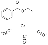 (苯甲酸乙酯/安息香酸乙酯)三羰基铬 结构式