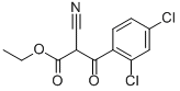 2-CYANO-3-(2,4-DICHLORO-PHENYL)-3-OXO-PROPIONIC ACID ETHYL ESTER 结构式