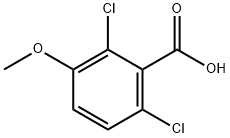 2,6-二氯-3-甲氧基苯甲酸 结构式