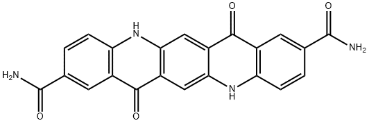 5,7,12,14-tetrahydro-7,14-dioxoquino[2,3-b]acridine-2,9-dicarboxamide  结构式