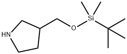 3-(TERT-BUTYL-DIMETHYL-SILANYLOXYMETHYL)-PYRROLIDINE 结构式