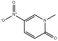 1-甲基-5-硝基-2(1H)-吡啶酮 结构式