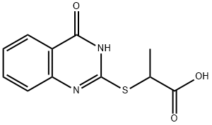 2-((4-氧代-3,4-二氢喹唑啉-2-YL)硫代)丙酸 结构式