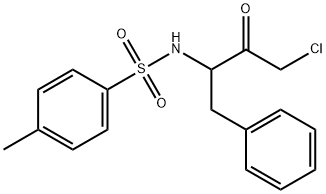 L-1,4'-甲基磺酰基-2-苯基乙基氯甲基酮 结构式