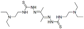 1,1'-(1,2-Dimethyl-1,2-ethanediylidene)bis[4-[2-(diethylamino)ethyl]thiosemicarbazide] 结构式