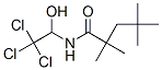 2,2,4,4-Tetramethyl-N-(2,2,2-trichloro-1-hydroxyethyl)valeramide 结构式