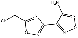4-[5-(chloromethyl)-1,2,4-oxadiazol-3-yl]-1,2,5-oxadiazol-3-amine 结构式