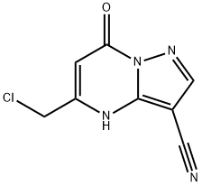 5-(氯甲基)-4,7-二氢-7-氧代吡唑并[1,5-A]嘧啶-3-甲腈 结构式