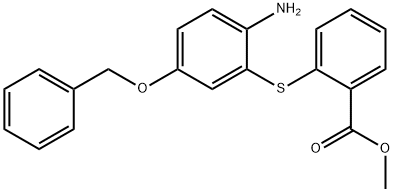 4-Benzyloxy-2-(2carbomethoxy)thiophenylaniline 结构式