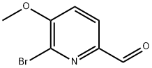 6-溴-5-甲氧基吡啶-2-甲醛 结构式
